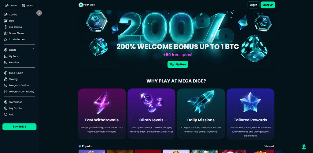 Mega Dice - DC Online Casinos